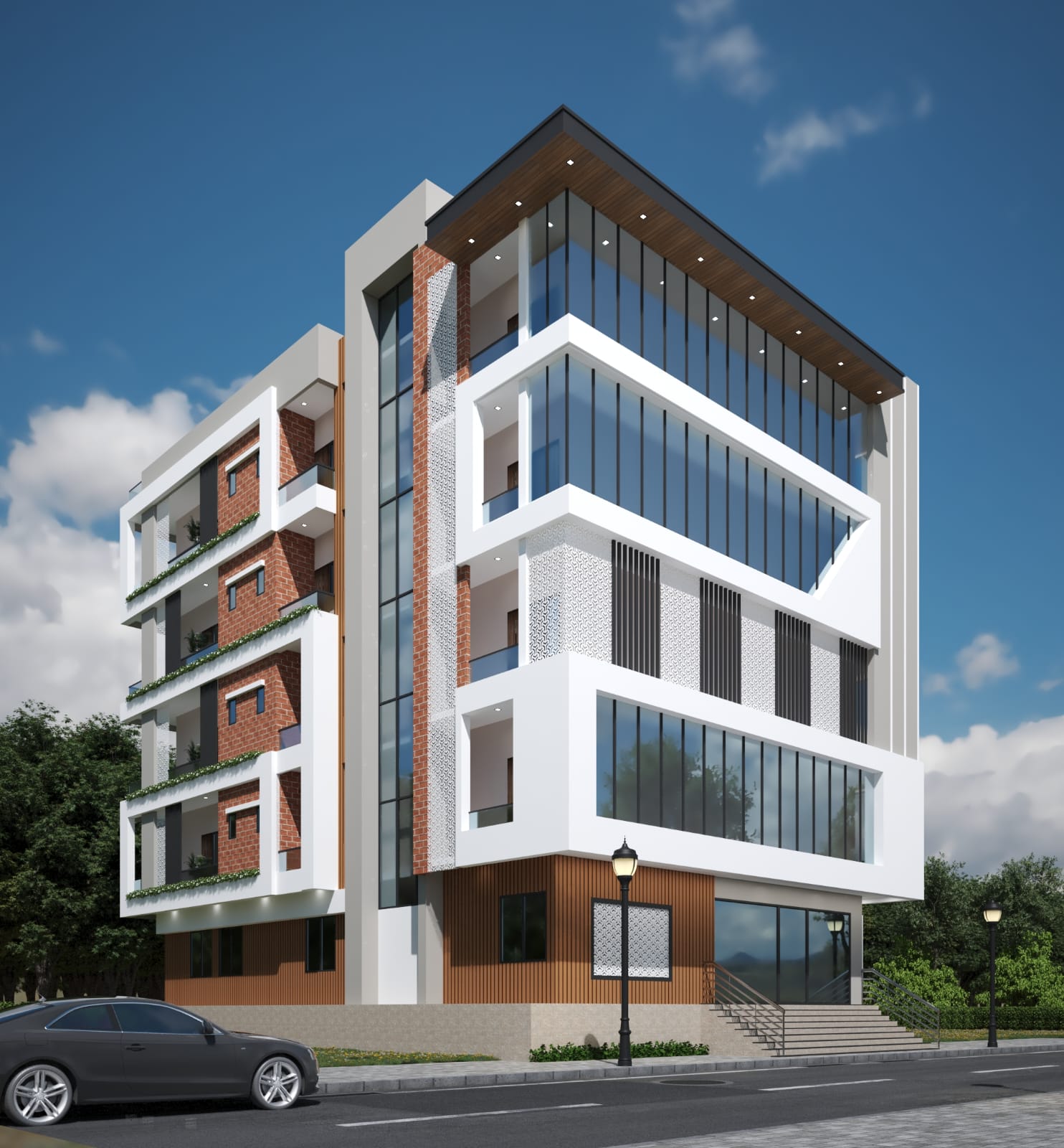 House Facade Windows